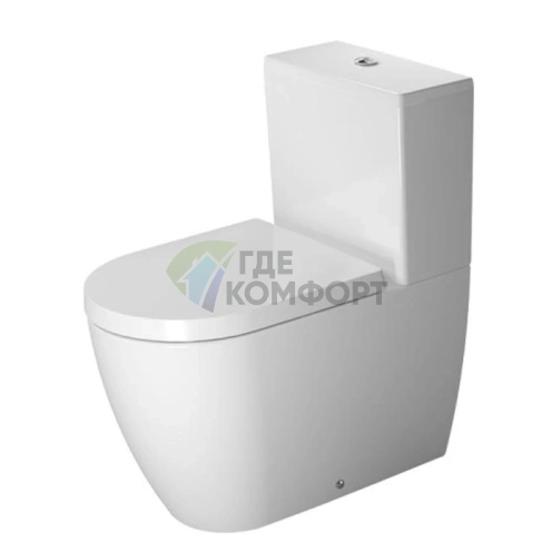 Бачок унитаза Duravit ME by Starck с двойным смывом 6/3 л, белый, хромированная арматура (938000005) - фото 1