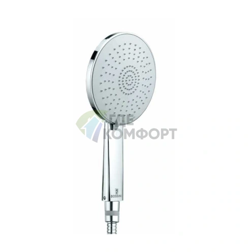 Ручной душ Bossini MIXA/3: 3 режима, хром, 140 мм (B01168.030) - фото 1