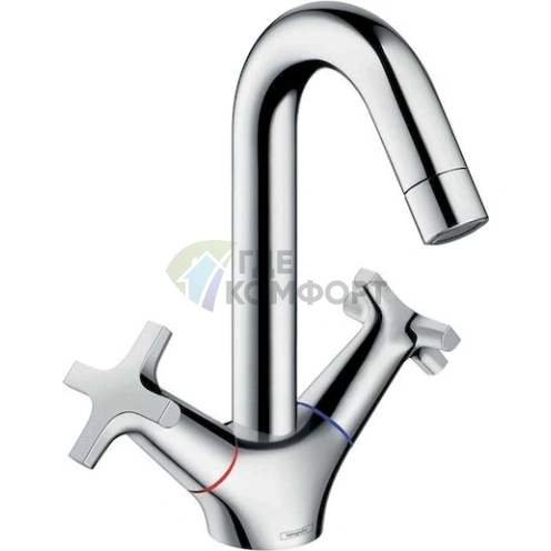 Комплект для ванной Hansgrohe Logis Classic: смеситель для ванны с душем, смеситель для раковины и душевая стойка - фото 4