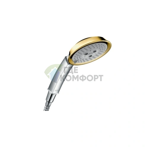 Ручной душ Raindance Classic 3jet с технологией RainAir, Whirl и BalanceAir (хром/золото) (28548090) - фото 1