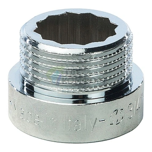 Удлинитель STOUT латунный 3/4 x 10 хромированный - фото 1