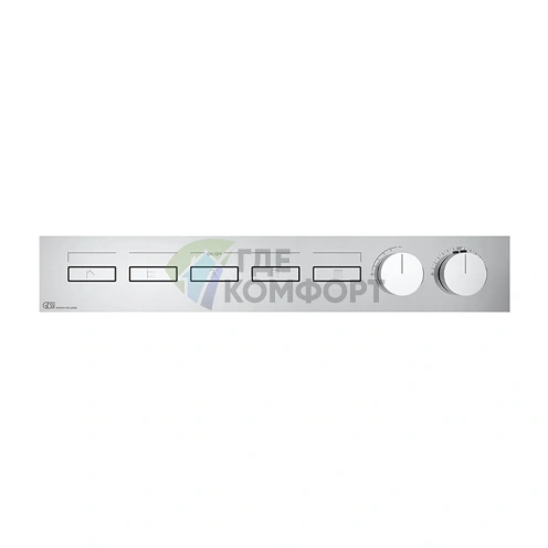Термостат для душа Gessi Hi-Fi с подключением до 5 источников (хром) (63018#031) - фото 1
