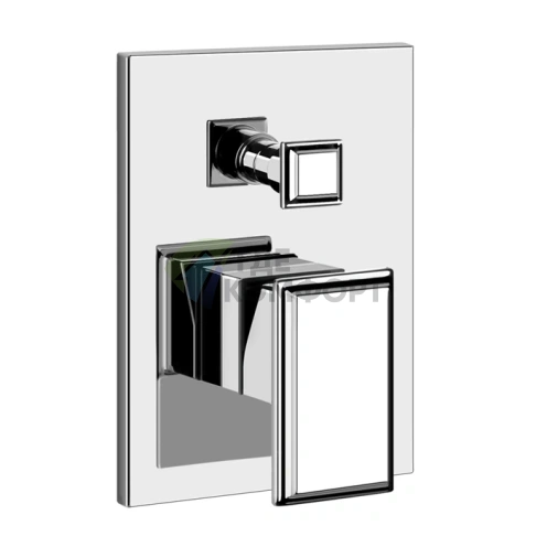 Смеситель Gessi Eleganza встраиваемый для ванны с автоматическим переключателем душ/ванна, хром (46079#031) - фото 1