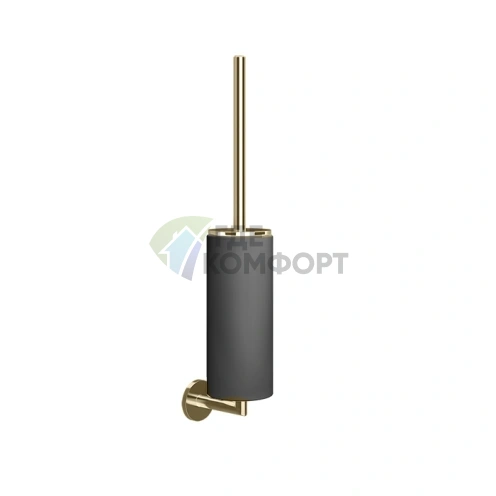 Настенный ёршик для унитаза Gessi Tondo: черный / Finox Brushed Nickel (63620#149) - фото 1