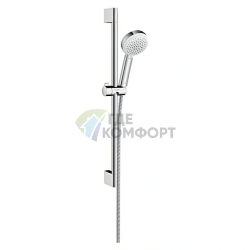 Комплект Hansgrohe Logis: смеситель для ванны с душем, смеситель для раковины и душевая стойка - фото 2