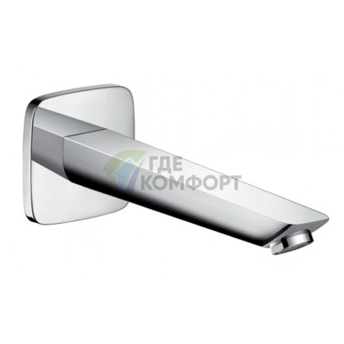 Излив для ванны Hansgrohe Logis настенный, 195 мм, хром (71410000) - фото 1