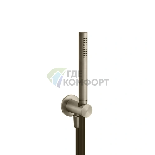 GESSI 316: Душевой комплект с выводом, держателем и лейкой в цвете warm bronze brushed pvd (54023#726) - фото 1