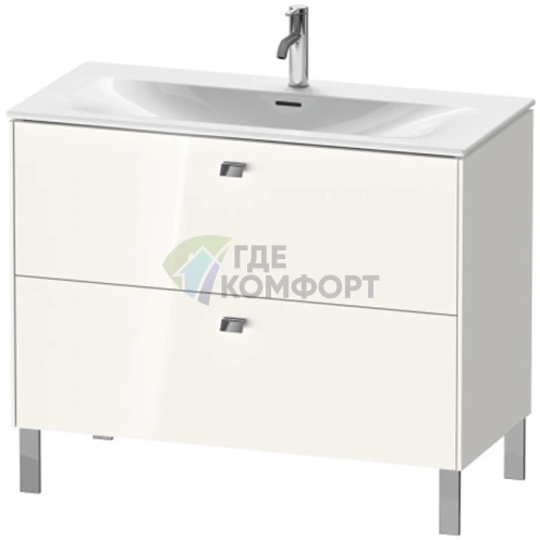 Тумба напольная под раковину Duravit Brioso 234410 White High Gloss (BR451302222) - фото 1