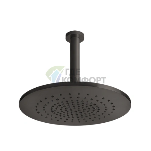 Душевая головка GESSI 316 потолочная шарнирная, вылет 355 мм, цвет brushed black metal PVD (54152#707) - фото 1