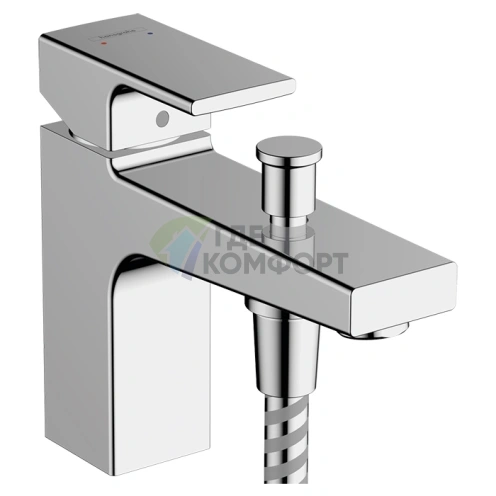 Смеситель для ванны Hansgrohe Vernis Shape Monotrou с переключателем расхода воды (71464000) - фото 1