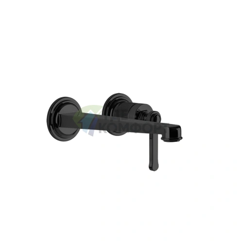 Настенный смеситель GESSI VENTI20 для раковины, матовый черный (65089#299) - фото 1