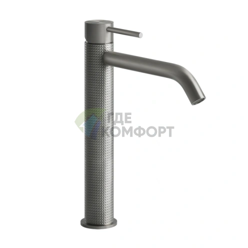 Высокий смеситель GESSI 316 для раковины без донного клапана в матовом хроме (54406#239) - фото 1