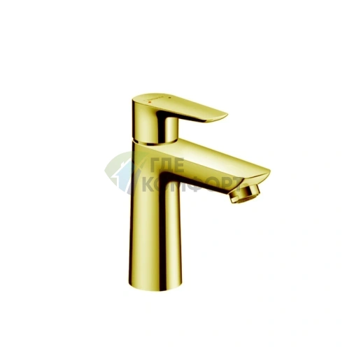 Смеситель для раковины Hansgrohe Talis E 110 — роскошное золото с донным клапаном (71710990) - фото 1