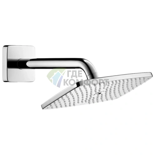 Верхний душ HG Raindance E RainAir 250x150 мм с держателем, хром (27370000) - фото 1