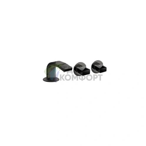 Смеситель для биде Fantini Venezia Matt Gun Metal PVD с донным клапаном (29 P5 N511SB) - фото 1