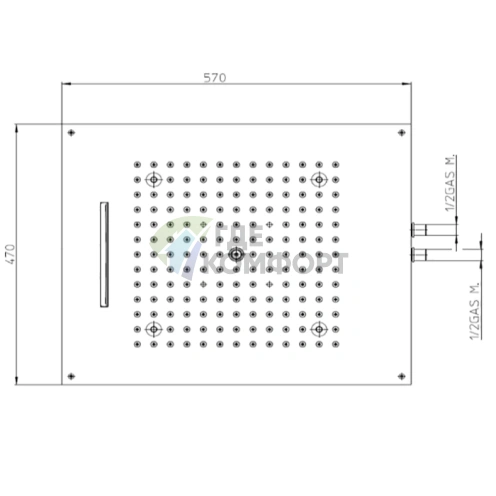 Умная душевая панель BOSSINI DREAM/2 с LED RGB и хромотерапией (H38905.094) - фото 2