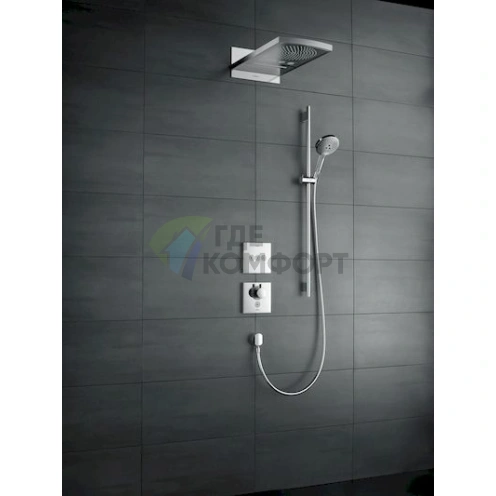Термостатический смеситель для душа Hansgrohe ShowerSelect Highflow 15761000 - фото 2
