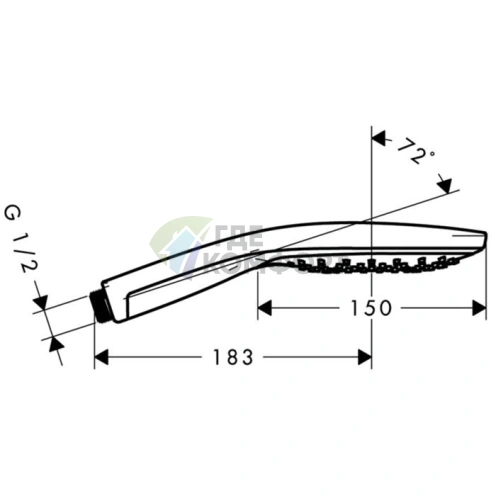 Ручной душ HG Raindance Select S 150 с технологиями 3jet, RainAir, CaresseAir, Mix и EcoSmart, цвет хром (28588000) - фото 2