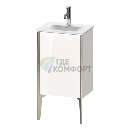 Тумба подвесная Duravit XViu под раковину, 1 дверь, белый глянцевый/champagne matt (XV4068RB122) - фото 1