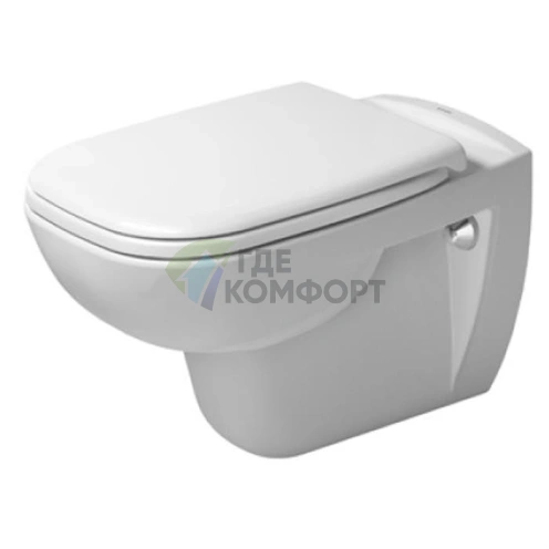 Подвесной унитаз Duravit D-Code с вертикальным смывом 4.5 л (25350900002) - фото 1