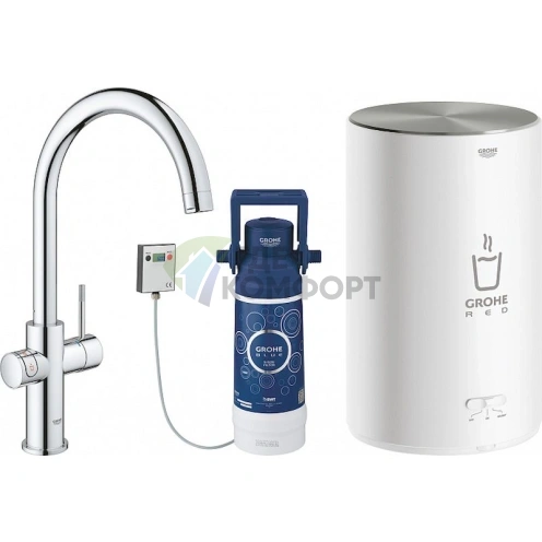 Смеситель Grohe Red II Duo для кухни с мгновенной подачей горячей воды - фото 1