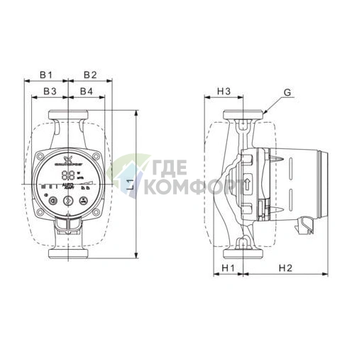 Циркуляционный насос Grundfos Alpha2 L 32-60 180 - фото 4