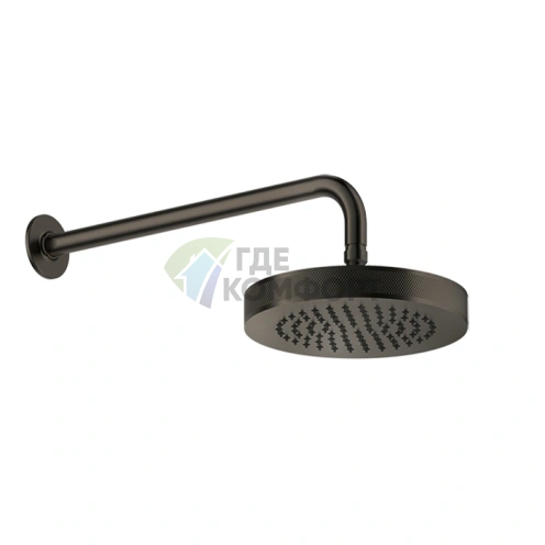 Настенная шарнирная душевая головка GESSI INCISO 1/2, 218 мм, цвет Nero XL (58185#299) - фото 1