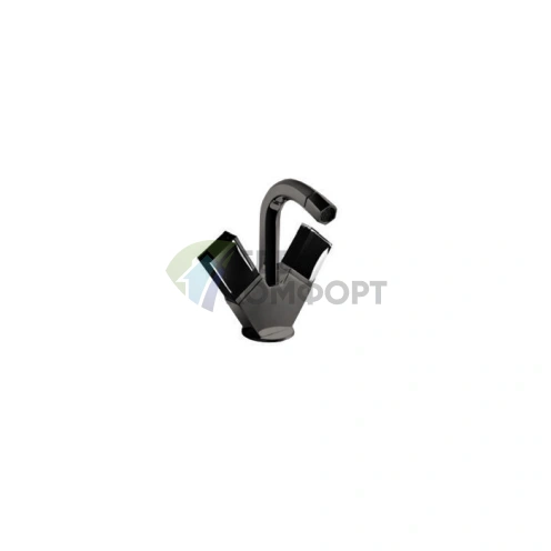 Смеситель для биде Fantini Venezia с донным клапаном, 1 отверстие, излив 120 мм, цвет Matt Gun Metal PVD (29 P5 N462SF) - фото 1