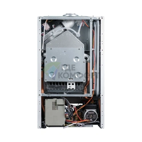 Настенный газовый котел MIZUDO MAESTRO GEM M24Т c шиной OpenTherm стеклянная панель черная - фото 5