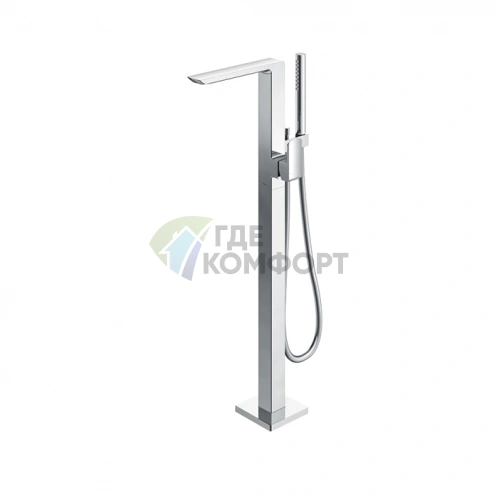 Смеситель для ванны TOTO Jewelhex с ручным душем Active Wave (TBG02306R) - фото 1