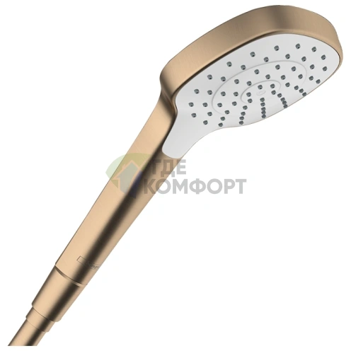 Ручной душ HG Croma Select E Rain 110, 1 струя, шлифованная бронза (26814140) - фото 1