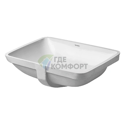 Раковина Duravit ME by Starck для встраивания снизу 490x365 мм, белая (305490022) - фото 1