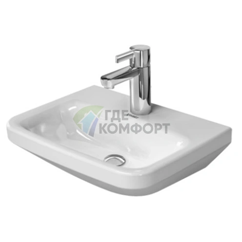 Раковина Duravit DuraStyle для рук без перелива, 450x335 мм, белая (708450000) - фото 1
