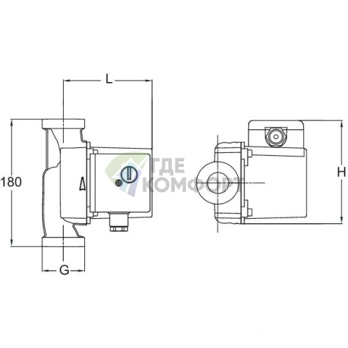 Циркуляционный насос Vortex HZ 401-DN 32 - фото 3