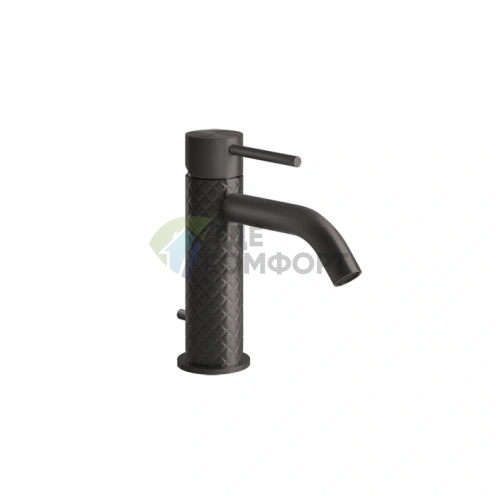 GESSI Смеситель для раковины Brushed Black Metal: компактный излив 123 мм (54101#707) - фото 1