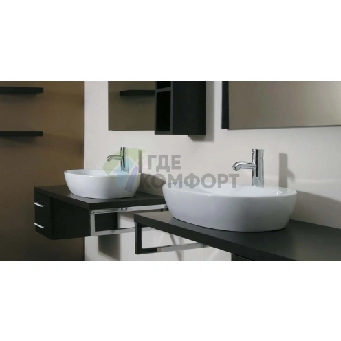 Накладная раковина AZZURRA ELEGANCE 60x42 см белая с отверстием под смеситель - фото 4