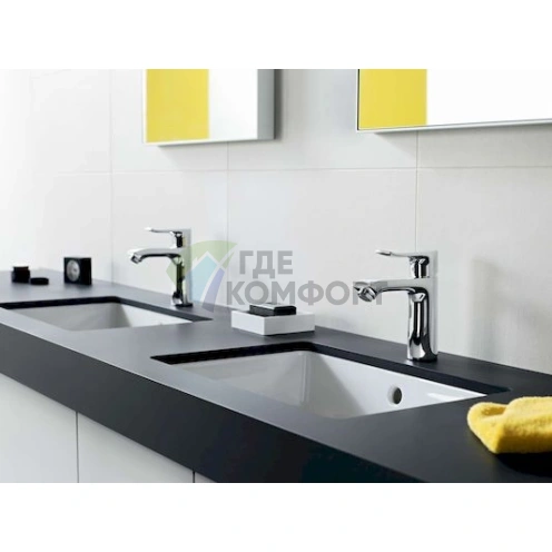 Смеситель для раковины Hansgrohe Metris 31088000 - фото 2