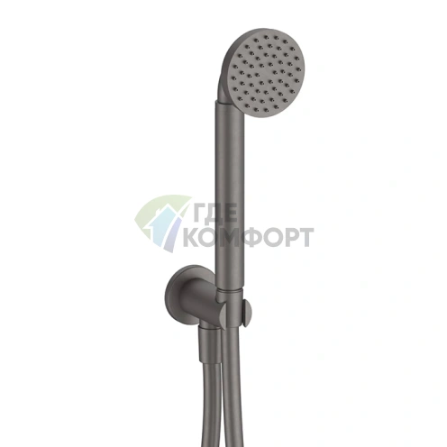 Душевой набор Fantini Icona Classic с ручной лейкой в цвете Matt Gun Metal PVD (53 P5 R043) - фото 1