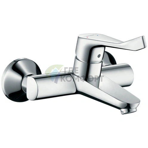 Настенный смеситель для раковины Hansgrohe Focus Care с длинной ручкой, хром (31913000) - фото 1