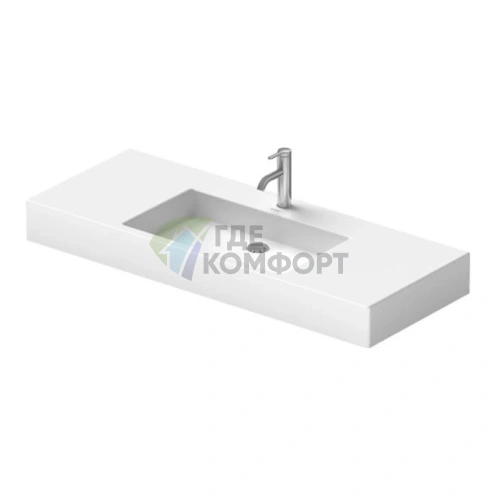 Раковина Duravit Vero для мебели без перелива, 1250x490 мм, белый (329120044) - фото 3