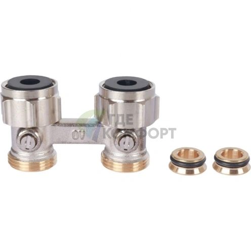 Узел нижнего подключения радиатора 3/4 НР x 3/4 НГ, прямой Multiflex F Oventrop - фото 4