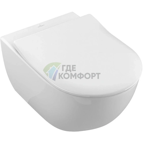 Подвесной унитаз Villeroy & Boch Subway 2.0 5614R201 Alpin - фото 1