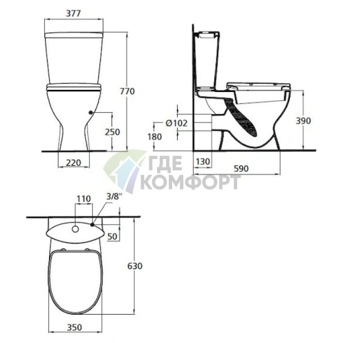 Подвесной унитаз-компакт Ideal Standard Oceane Junior: стиль и легкий уход - фото 2