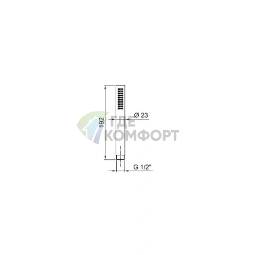 Ручной душ Fantini Venezia FIT с покрытием Matt Gun Metal PVD (90 P5 8783) - фото 2