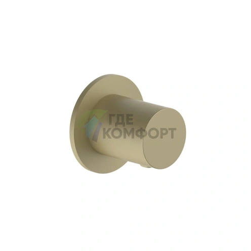 Запорный вентиль FANTINI Nostromo с золотым покрытием Matt British Gold PVD (87 P6 G591B) - фото 1