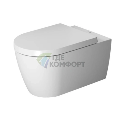 Унитаз подвесной Duravit ME by Starck с вертикальным смывом 4,5 л и покрытием HygieneGlaze, белый (2528092000) - фото 1