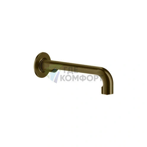 Излив GESSI INCISO для настенного монтажа с опцией удаленного управления, цвет Brushed Brass PVD (58100#727) - фото 1