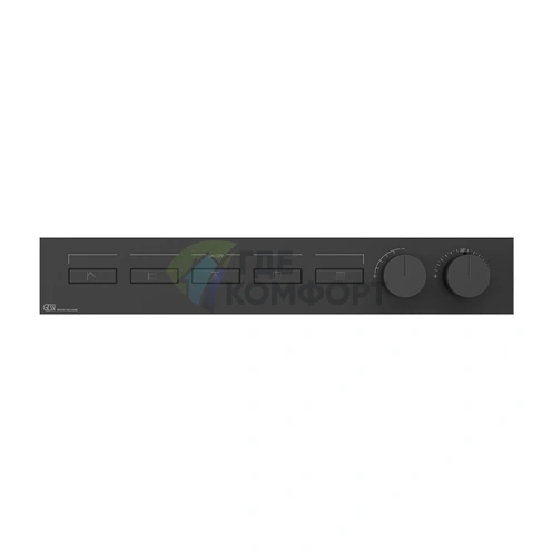 Термостат для душа Gessi Hi-Fi Black XL: подключение до 5 источников одновременно (63018#299) - фото 1