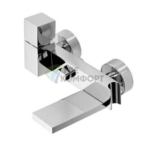 Смеситель для ванной Bossini Cube с девиатором и держателем для душа (Z004101.030) - фото 1