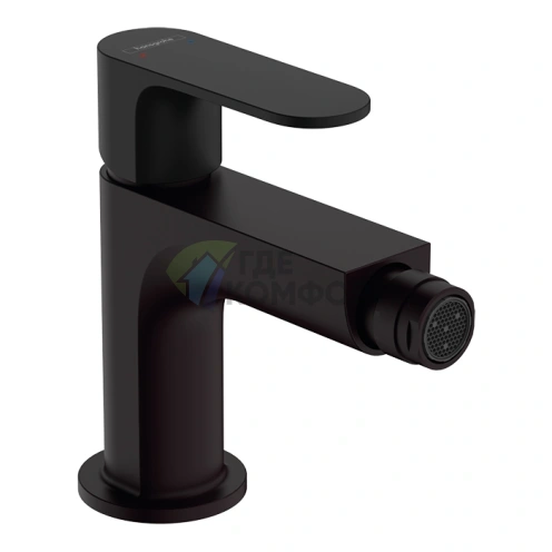 Смеситель для биде Hansgrohe Rebris S с д/клапаном, матовый черный (72210670) - фото 1